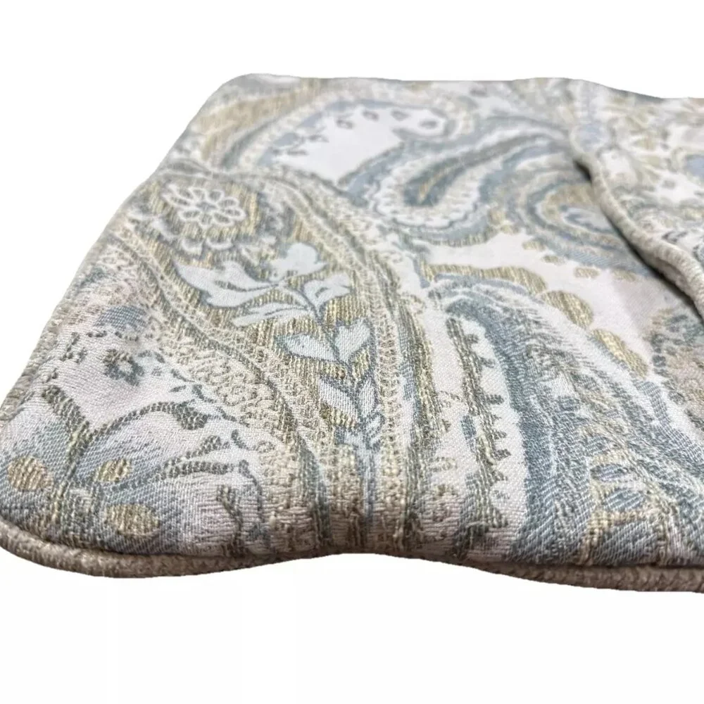 Set of 3 Luxury Pillowcases Throw Pillow Covers Shams Paisley Zip Euro Tapestry